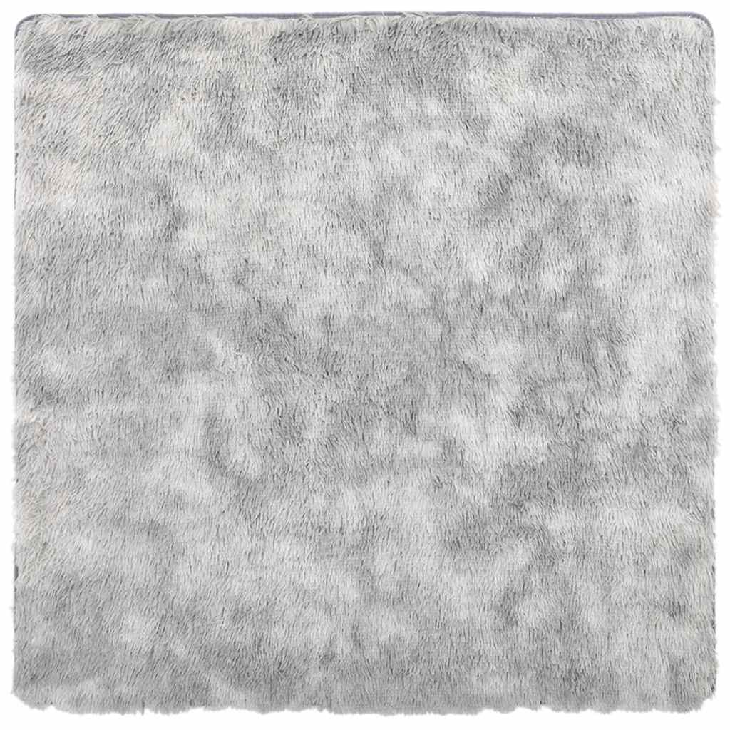 vidaXL Tappeto Shaggy a Pelo Lungo NAVARRA Grigio Argento 240x240cm