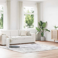 Tappeto Shaggy a Pelo Lungo NAVARRA Grigio Argento 240x240cm 4102892