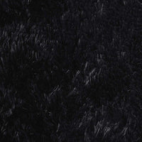 Tappeto Shaggy a Pelo Lungo NAVARRA Nero 100x100 cm poliestere