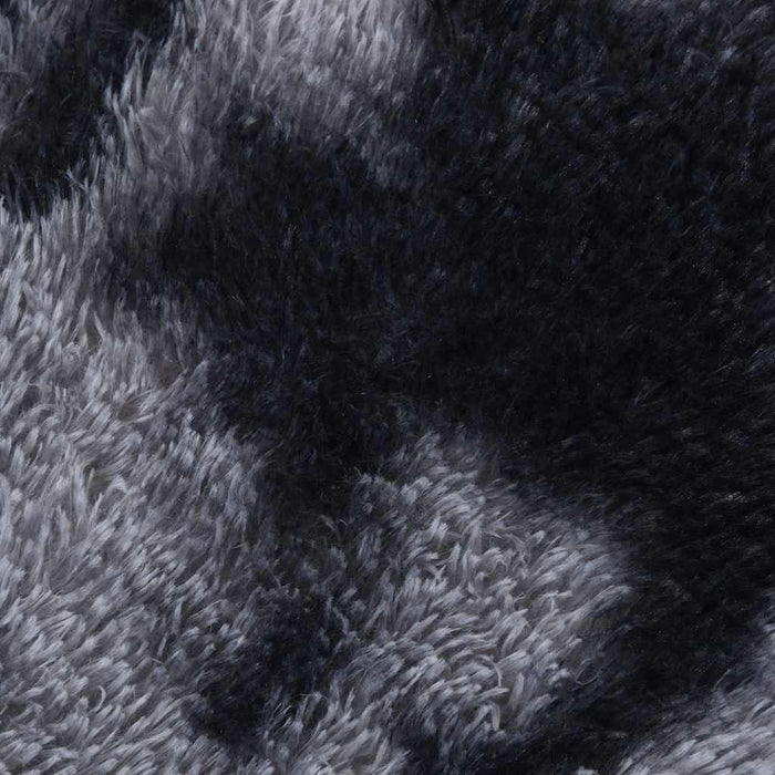 Tappeto Shaggy a Pelo Lungo NAVARRA Grigio Scuro 100x100 cm 4102896