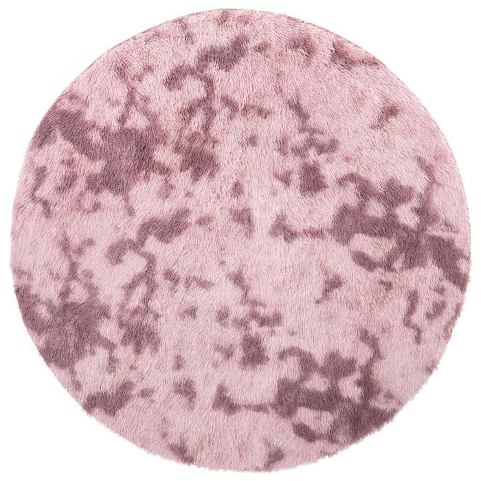 Tappeto Shaggy a Pelo Lungo NAVARRA Rosa Antico 100x100cm 4102897