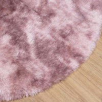 Tappeto Shaggy a Pelo Lungo NAVARRA Rosa Antico 100x100cm