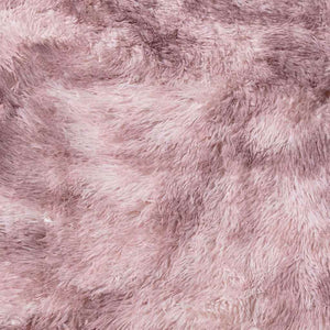 Tappeto Shaggy a Pelo Lungo NAVARRA Rosa Antico 100x100cm 4102897