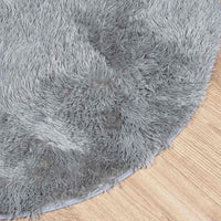Tappeto Shaggy a Pelo Lungo NAVARRA Grigio Chiaro 100x100 cm 4102898