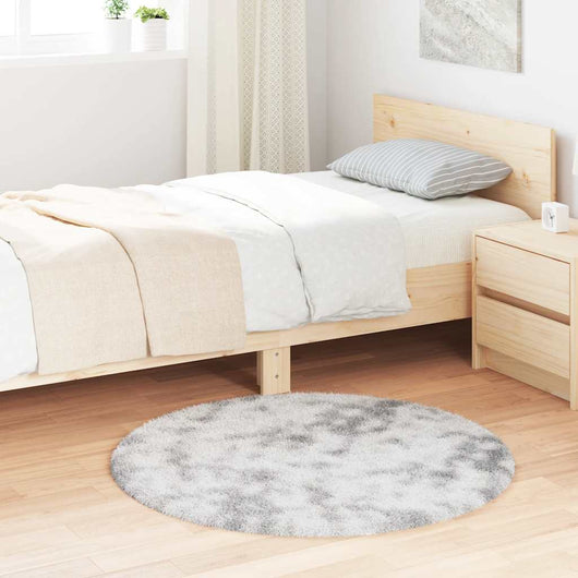 vidaXL Tappeto Shaggy a Pelo Lungo NAVARRA Grigio Argento 100x100cm