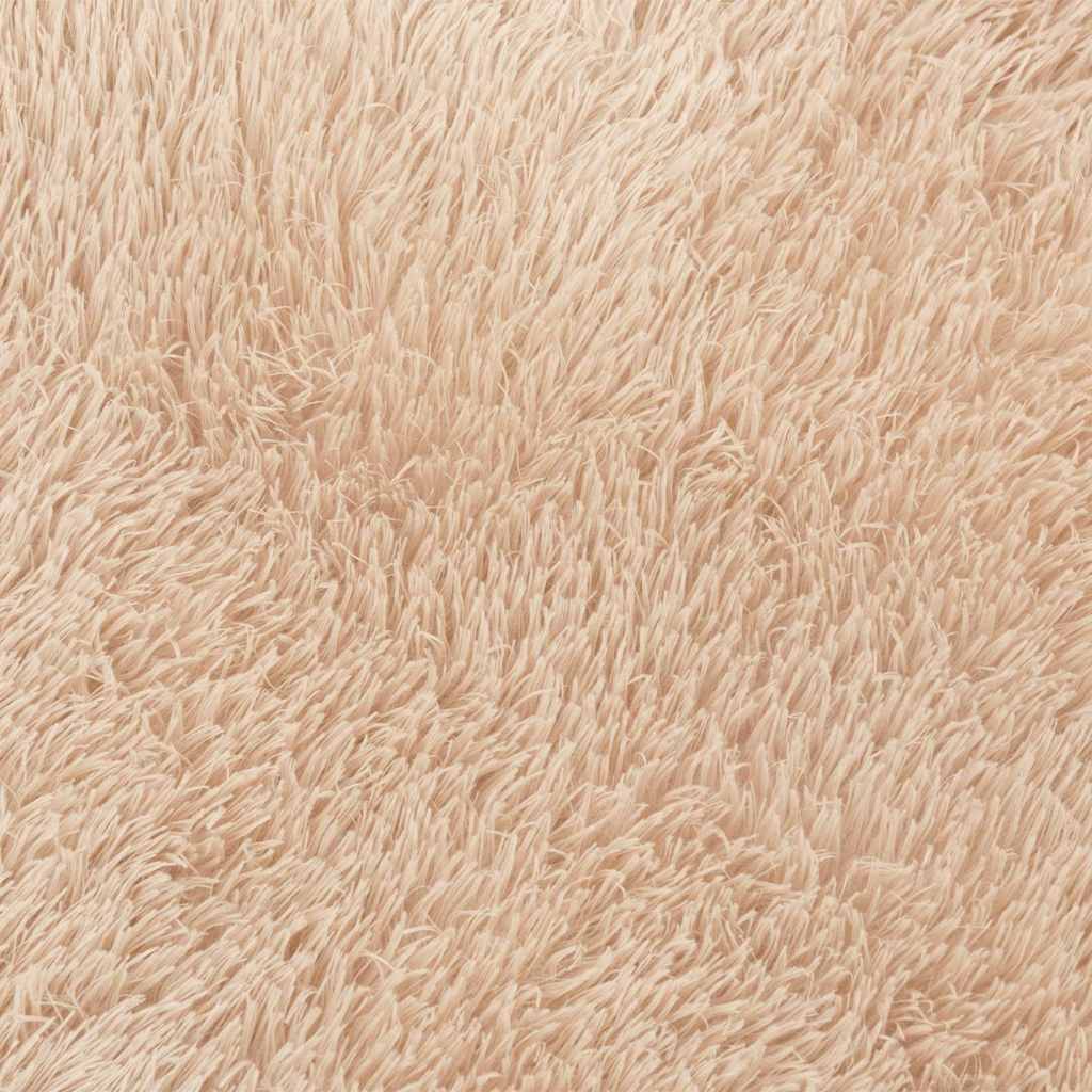 vidaXL Tappeto Shaggy a Pelo Lungo NAVARRA Beige 120x120 cm poliestere