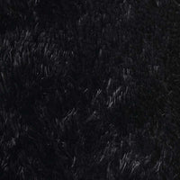 Tappeto Shaggy a Pelo Lungo NAVARRA Nero 120x120 cm poliestere 4102902