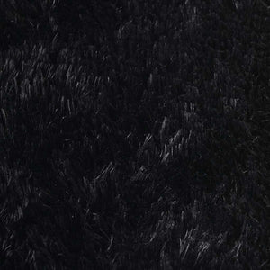 Tappeto Shaggy a Pelo Lungo NAVARRA Nero 120x120 cm poliestere 4102902
