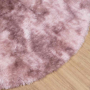 Tappeto Shaggy a Pelo Lungo NAVARRA Rosa Antico 120x120cm 4102905