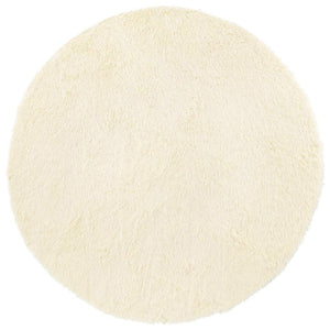 Tappeto Shaggy a Pelo Lungo NAVARRA Crema 160x160 cm poliestere