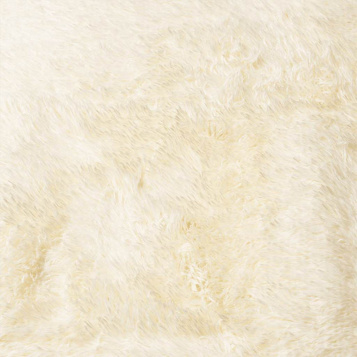 Tappeto Shaggy a Pelo Lungo NAVARRA Crema 160x160 cm poliestere