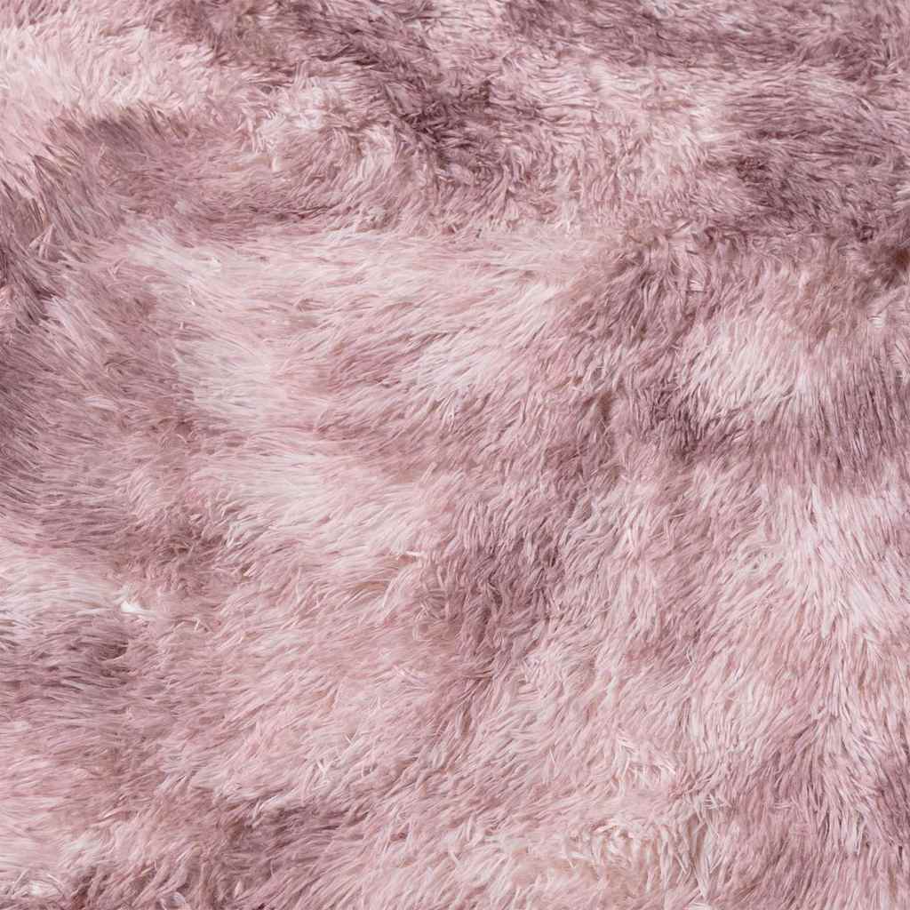 Tappeto Shaggy a Pelo Lungo NAVARRA Rosa Antico 160x160cm 4102913