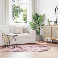 Tappeto Shaggy a Pelo Lungo NAVARRA Rosa Antico 160x160cm