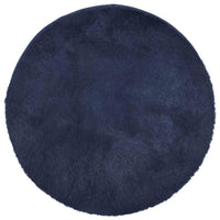 Tappeto Shaggy a Pelo Lungo NAVARRA Blu Marino 160x160 cm 4102915