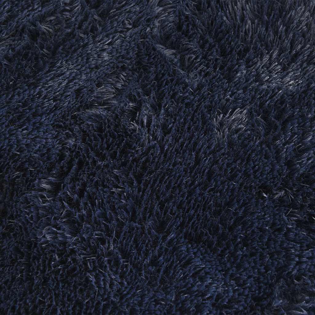 vidaXL Tappeto Shaggy a Pelo Lungo NAVARRA Blu Marino 160x160 cm