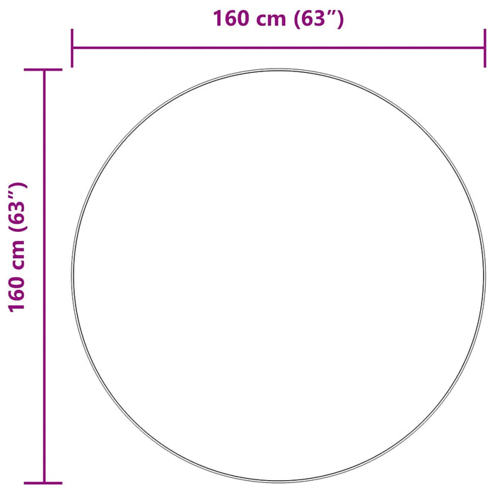 vidaXL Tappeto Shaggy a Pelo Lungo NAVARRA Blu Marino 160x160 cm