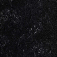 Tappeto Shaggy a Pelo Lungo NAVARRA Nero 200x200 cm poliestere 4102918