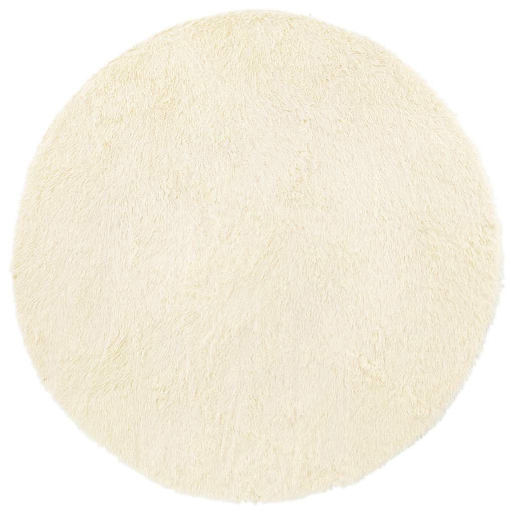 vidaXL Tappeto Shaggy a Pelo Lungo NAVARRA Crema 200x200 cm poliestere