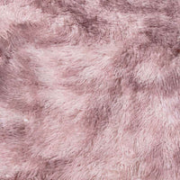 Tappeto Shaggy a Pelo Lungo NAVARRA Rosa Antico 200x200cm 4102921