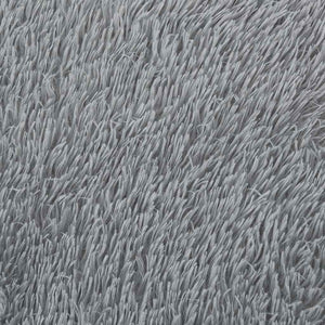 vidaXL Tappeto Shaggy a Pelo Lungo NAVARRA Grigio Chiaro 200x200 cm