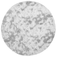 Tappeto Shaggy a Pelo Lungo NAVARRA Grigio Argento 200x200cm