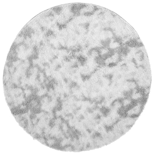 Tappeto Shaggy a Pelo Lungo NAVARRA Grigio Argento 200x200cm