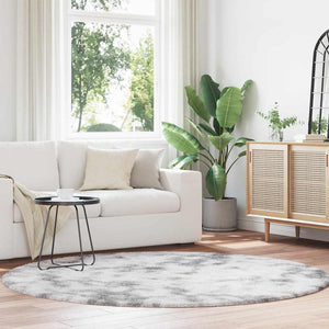 Tappeto Shaggy a Pelo Lungo NAVARRA Grigio Argento 200x200cm