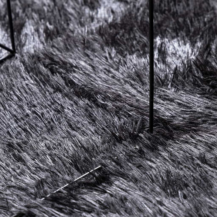 vidaXL Tappeto Shaggy a Pelo Lungo NAVARRA Grigio Scuro 240x240 cm