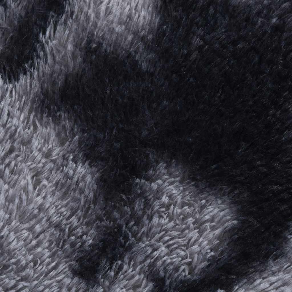 Tappeto Shaggy a Pelo Lungo NAVARRA Grigio Scuro 240x240 cm 4102928