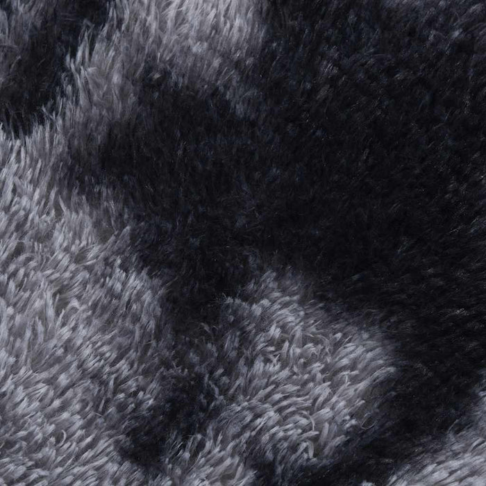Tappeto Shaggy a Pelo Lungo NAVARRA Grigio Scuro 240x240 cm 4102928