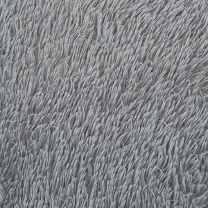 Tappeto Shaggy a Pelo Lungo NAVARRA Grigio Chiaro 240x240 cm 4102930