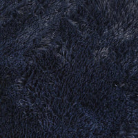 Tappeto Shaggy a Pelo Lungo NAVARRA Blu Marino 240x240 cm 4102931