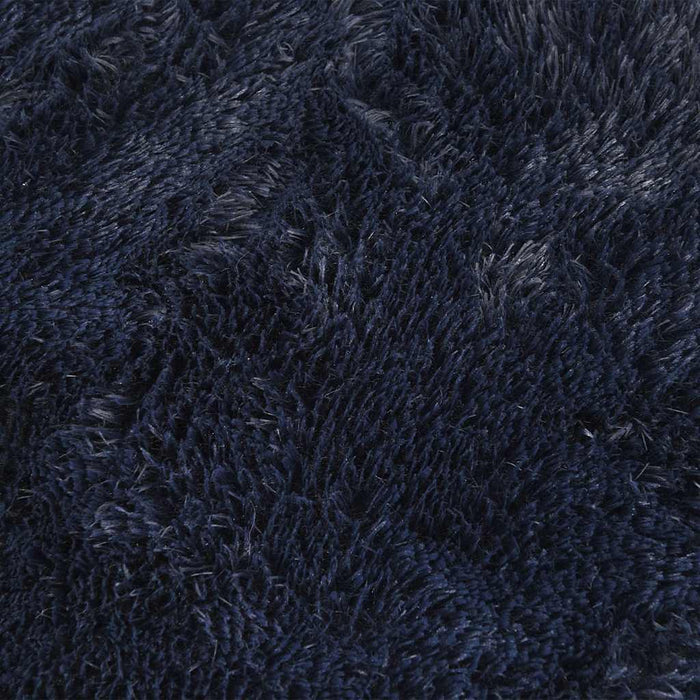 Tappeto Shaggy a Pelo Lungo NAVARRA Blu Marino 240x240 cm