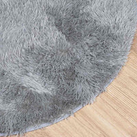 Tappeto Shaggy a Pelo Lungo NAVARRA Grigio Argento 240x240cm 4102932