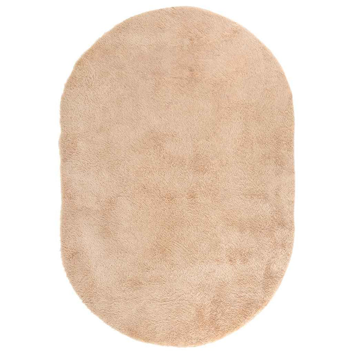 Tappeto Shaggy a Pelo Lungo NAVARRA Beige 300x200 cm poliestere 4102933