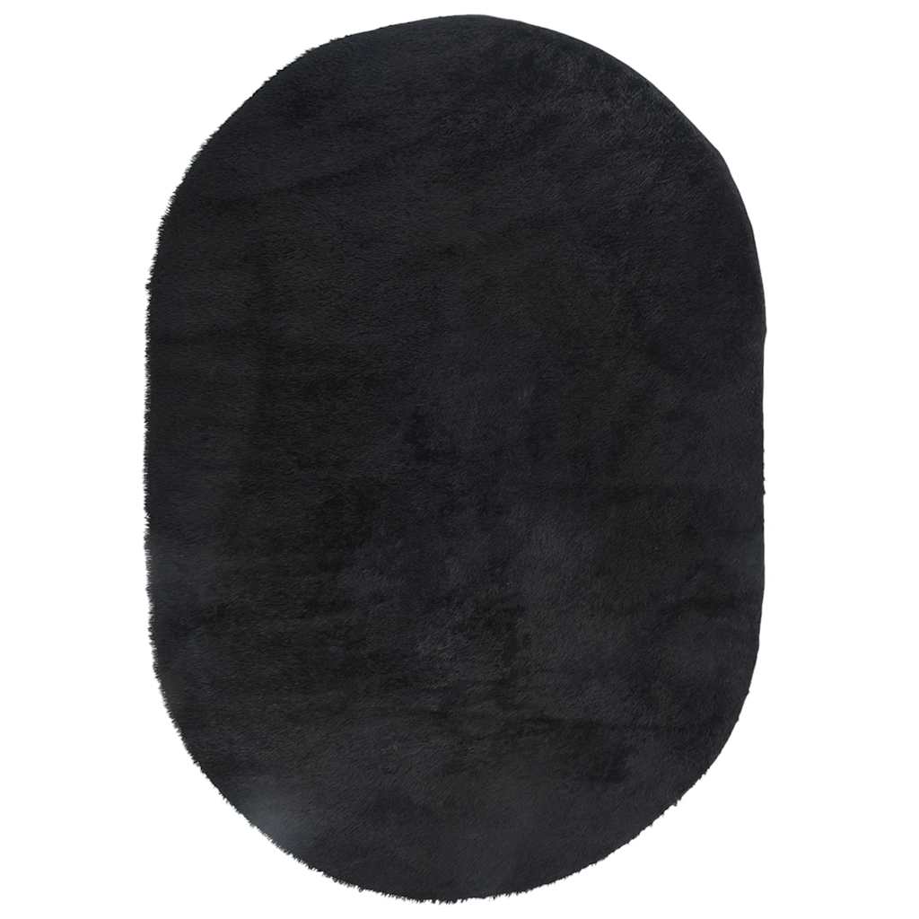 vidaXL Tappeto Shaggy a Pelo Lungo NAVARRA Nero 300x200 cm poliestere