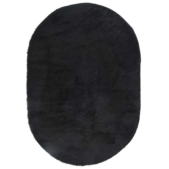 Tappeto Shaggy a Pelo Lungo NAVARRA Nero 300x200 cm poliestere 4102934