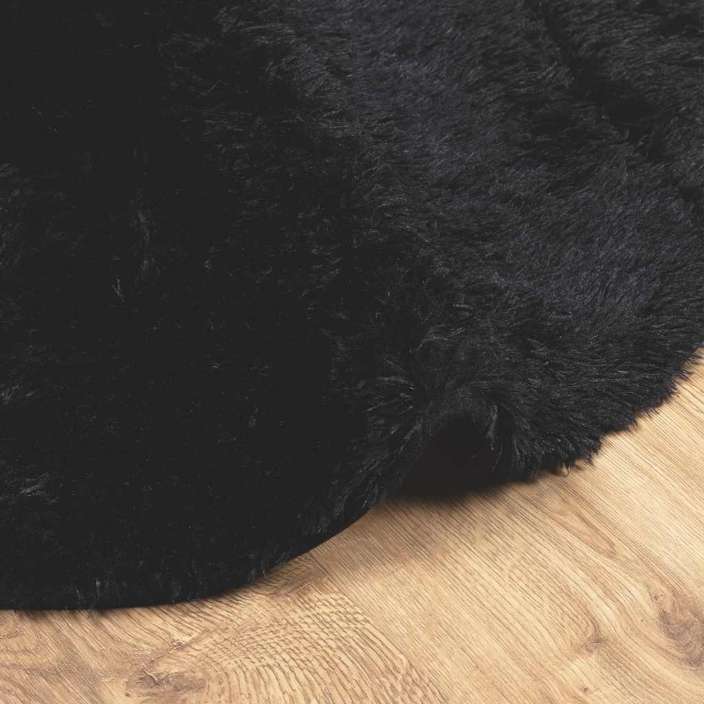 Tappeto Shaggy a Pelo Lungo NAVARRA Nero 300x200 cm poliestere 4102934
