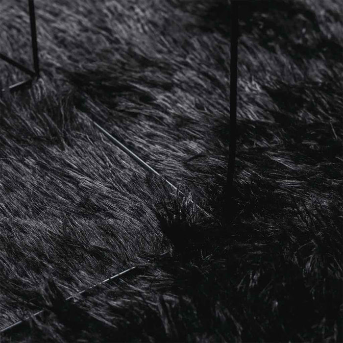 vidaXL Tappeto Shaggy a Pelo Lungo NAVARRA Nero 300x200 cm poliestere