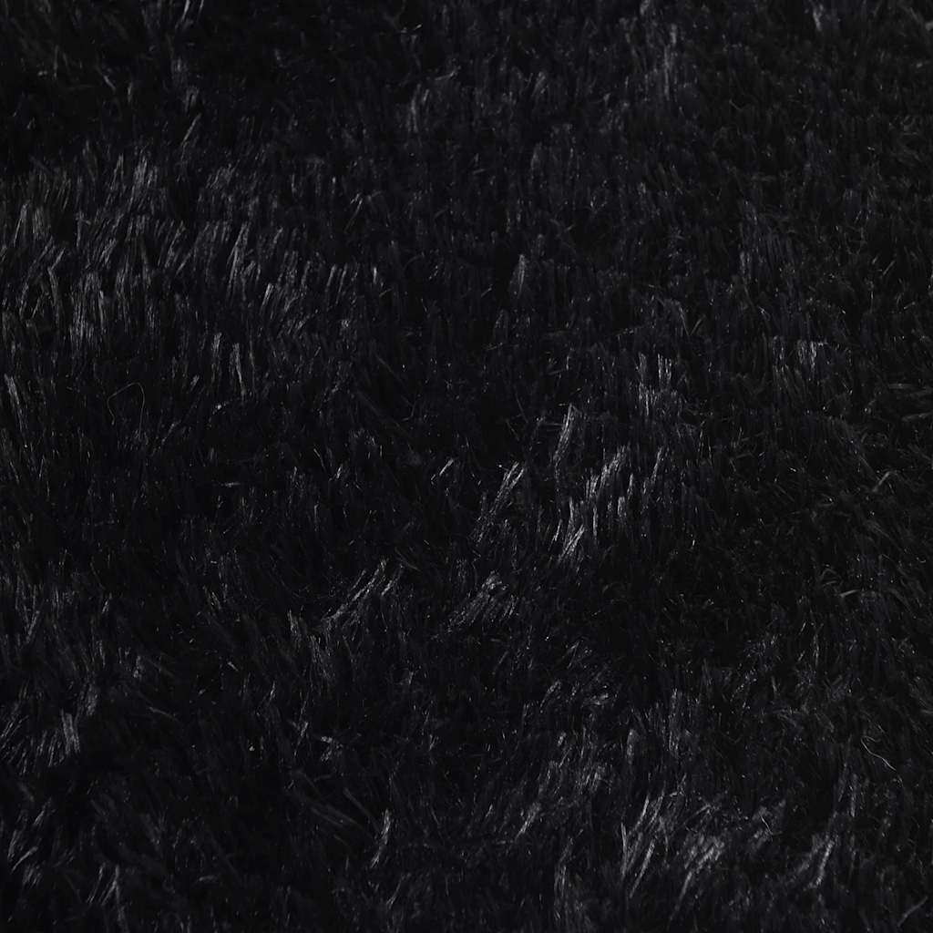 Tappeto Shaggy a Pelo Lungo NAVARRA Nero 300x200 cm poliestere 4102934