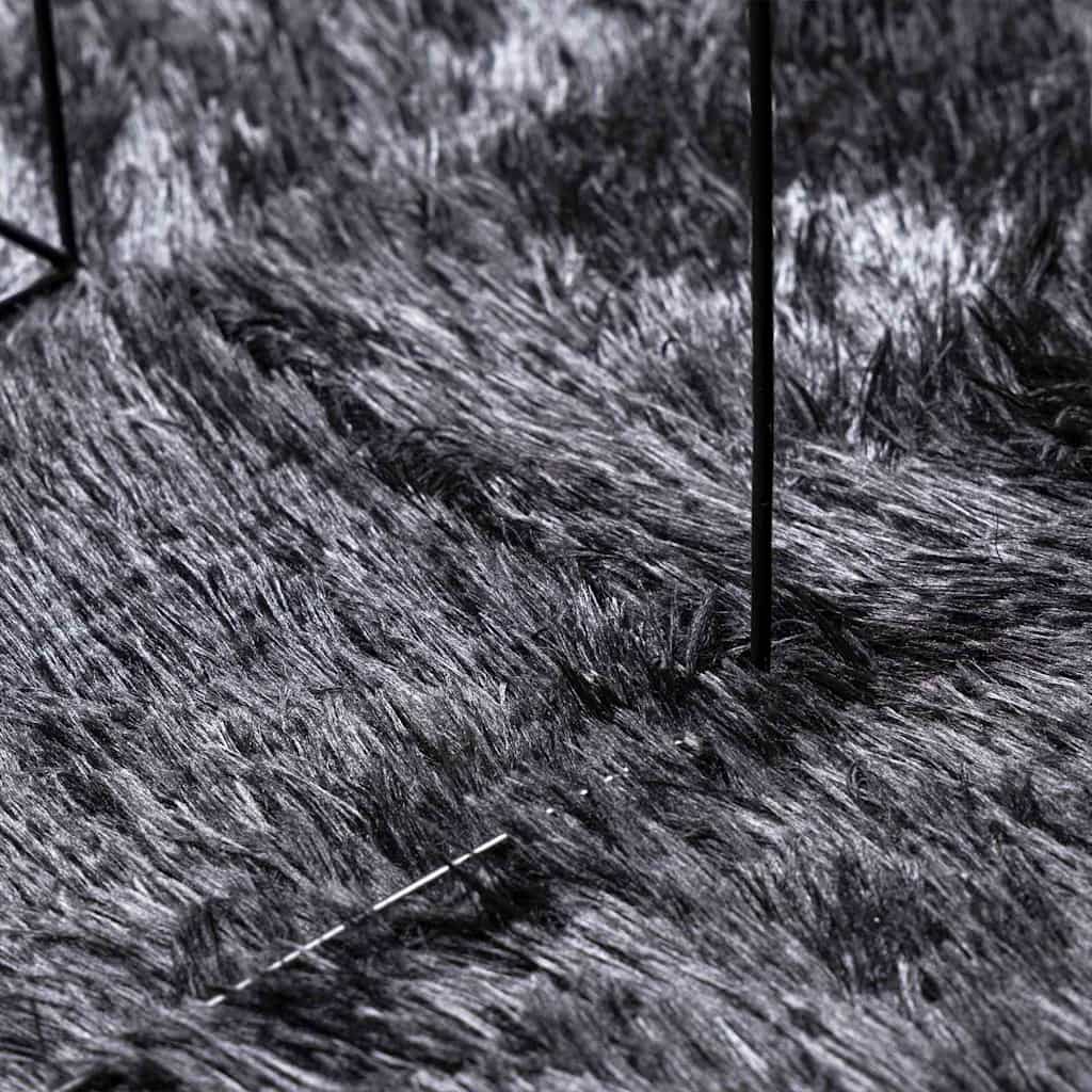 vidaXL Tappeto Shaggy a Pelo Lungo NAVARRA Grigio Scuro 300x200 cm