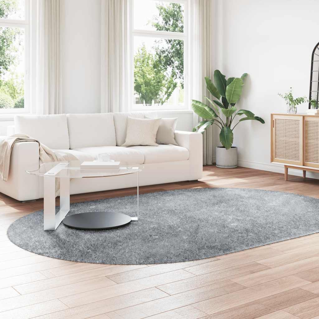 Tappeto Shaggy a Pelo Lungo NAVARRA Grigio Chiaro 300x200 cm 4102938