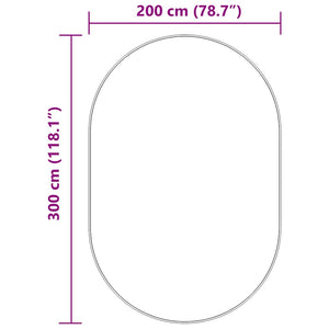 Tappeto Shaggy a Pelo Lungo NAVARRA Blu Marino 300x200 cm