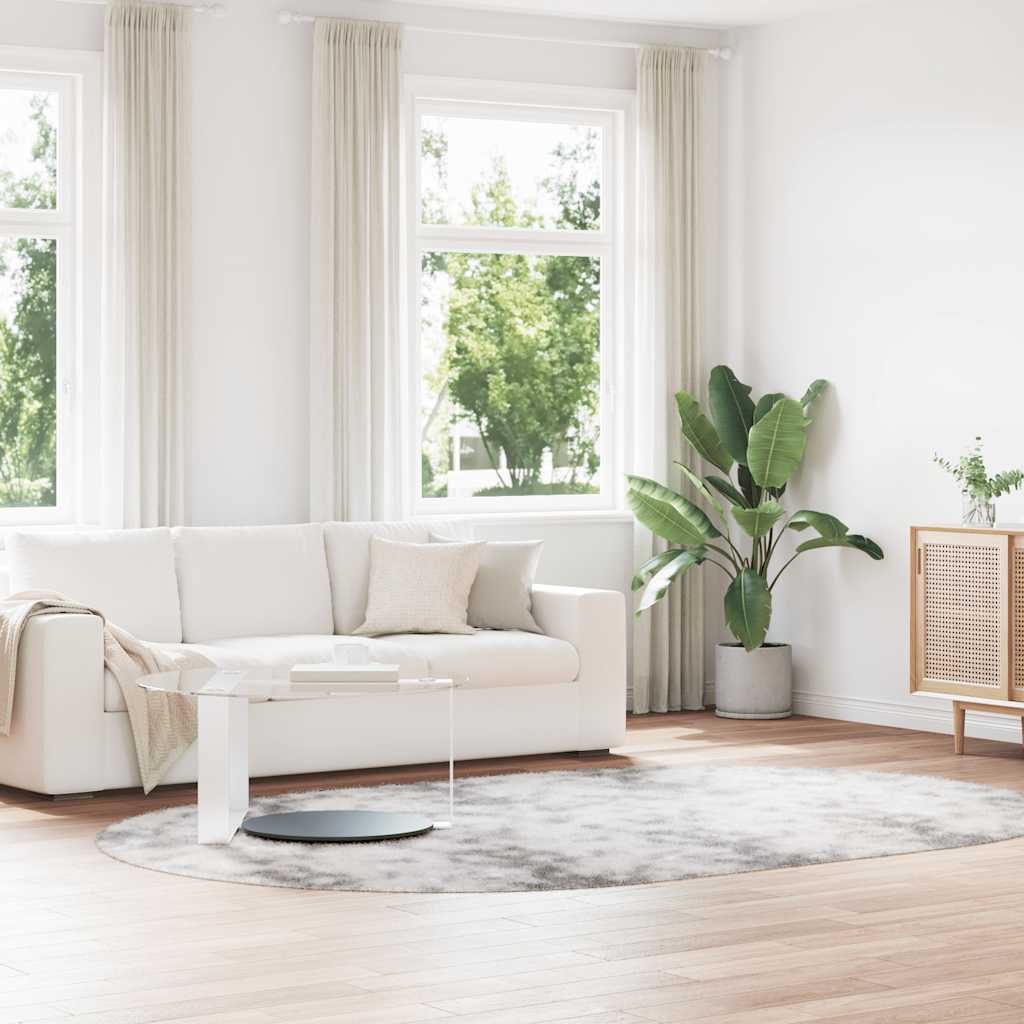 vidaXL Tappeto Shaggy a Pelo Lungo NAVARRA Grigio Argento 300x200 cm