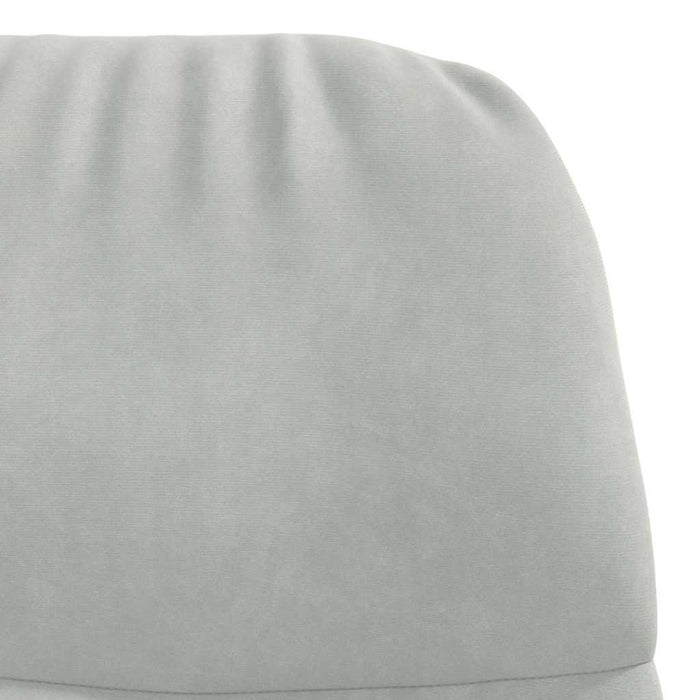 Sedia Relax Grigio Chiaro in Velluto 4102610