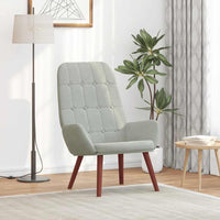 Sedia Relax Grigio Chiaro in Velluto 4102632