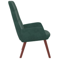 Sedia Relax Verde Scuro in Velluto 4102634