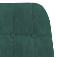 Sedia Relax Verde Scuro in Velluto 4102634