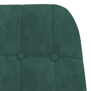 Sedia Relax Verde Scuro in Velluto 4102634