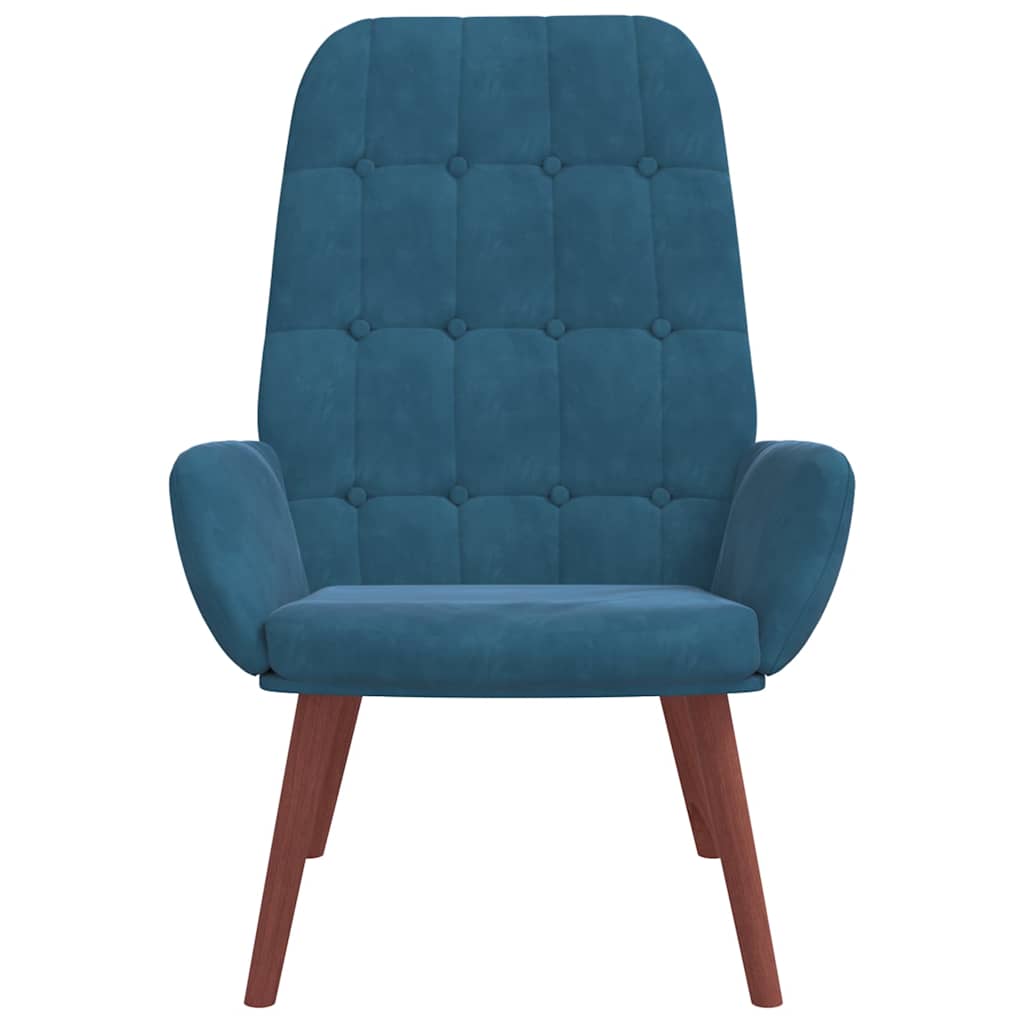 Poltrona Relax Blu in Velluto 4102642
